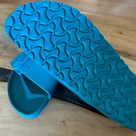 Birkenstock Women’s Turquoise Arizona Sandals - Picture 2 of 3